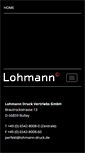 Mobile Screenshot of lohmann-druck.de